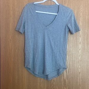 Lululemon Gray V- neck t-shirt